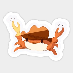 Clap Clap Crab Sticker